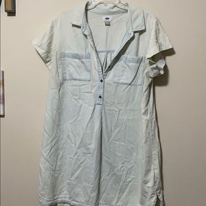 Old Navy Acid Wash Denim Mini Dress